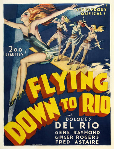 Flying Down to Rio Vintage Print