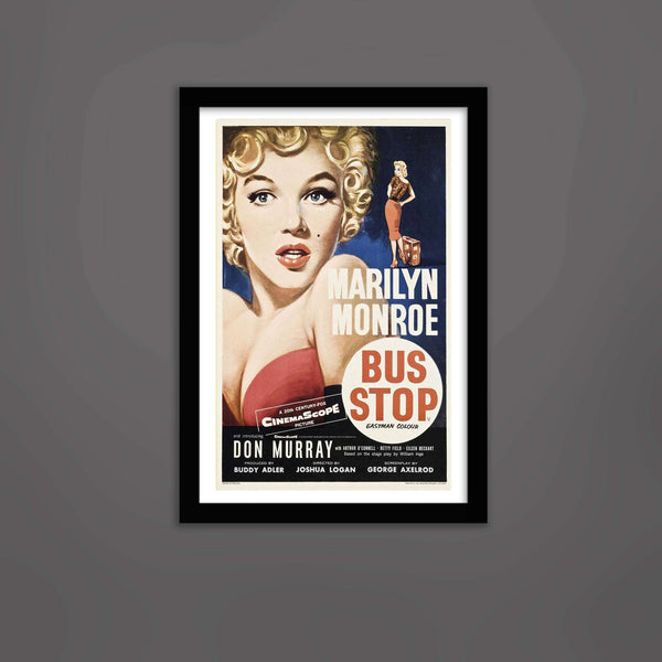 Bus Stop with Marilyn Monroe Vintage Print