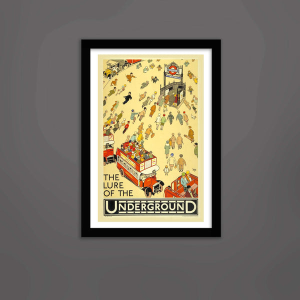 London Undergound Vintage Print