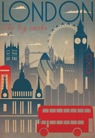 London Travel Poster Print