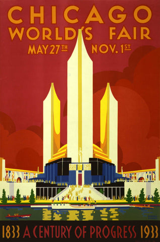 Chicago world's fair 1933 art print