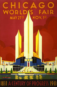 Chicago world's fair 1933 art print