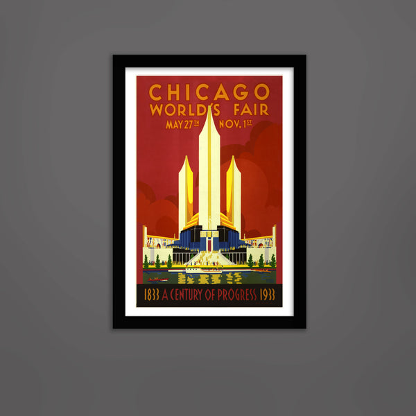 Chicago World Fair 1933 Vintage Print