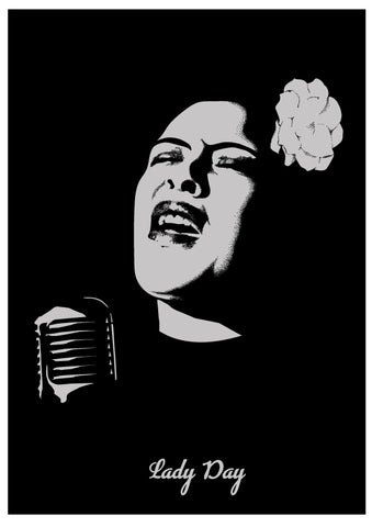 Billie Holiday portrait art print