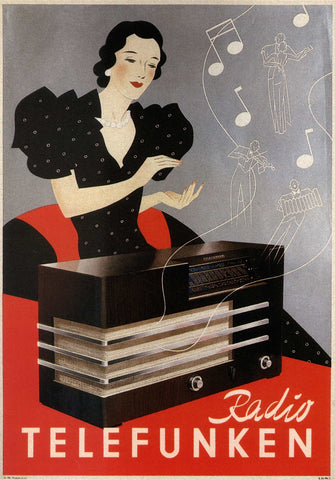 Radio Telefunken Vintage Print